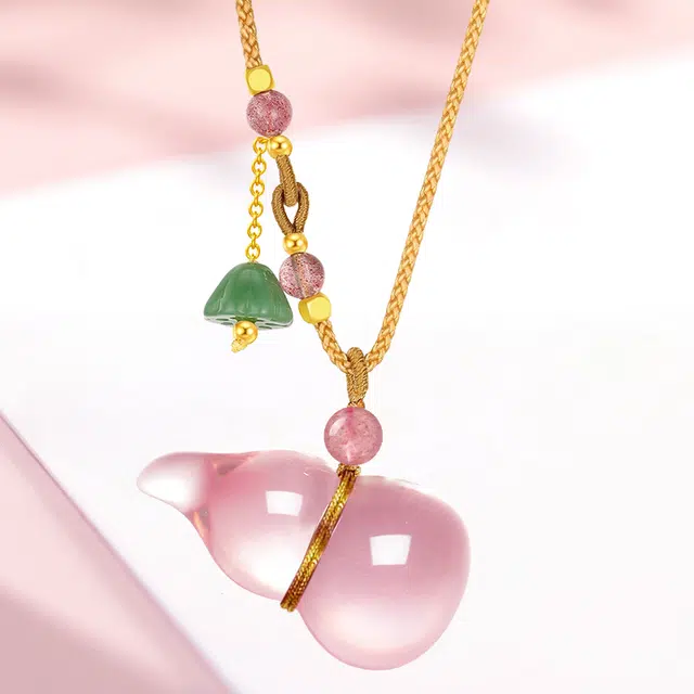 阿梵尼 芙蓉石葫芦 水晶 项链 女款