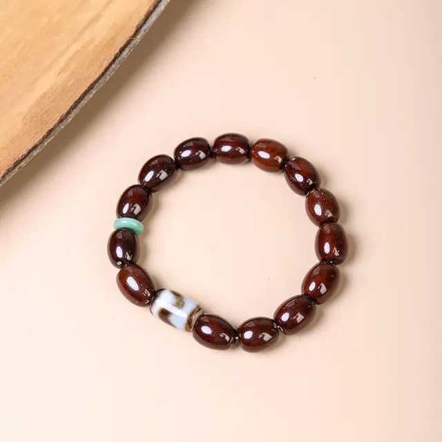 本木 国风国潮 招财转运 天珠 文玩盘玩送礼 紫金鼠 手串 男女同款情侣款