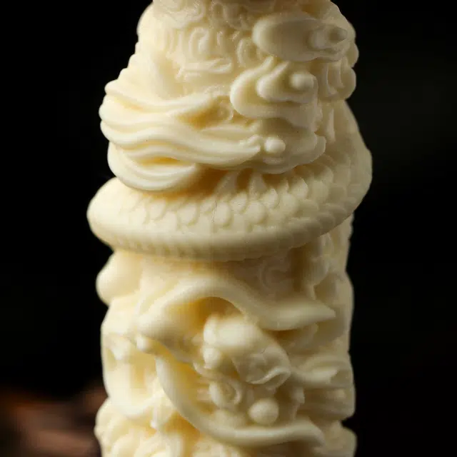 本木 国风国潮新中式 祥龙盘龙柱生肖龙 轻奢高级感 车载车挂 象牙果 文玩手把件 男女同款情侣款