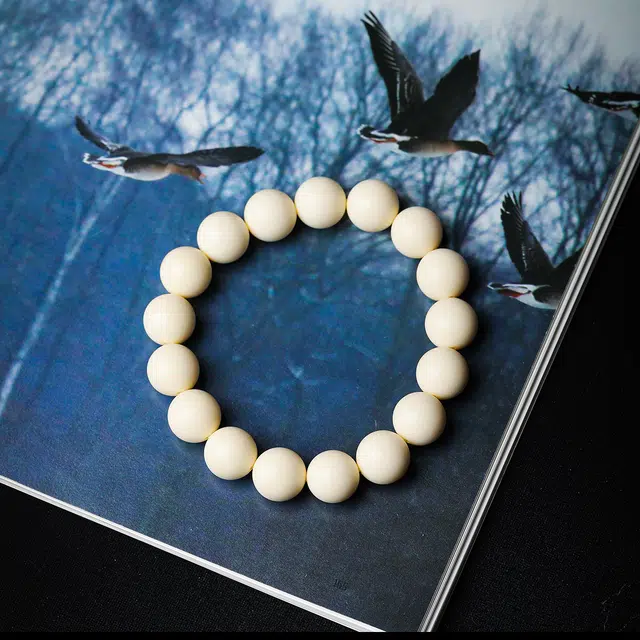 本木 国风新中式 盘玩收藏高级 象牙果 菩提类手串 男女同款情侣款