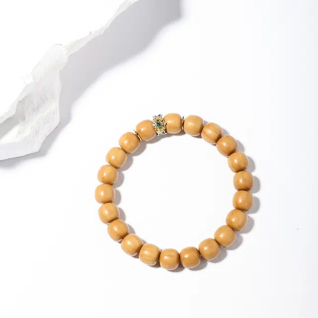 本木 新中式 高级轻奢复古民族风 老型桶珠魔瞳之眼文玩盘玩 转运珠盘玩招财纳福平安喜乐#好运 猴头核桃 手串 男女同款情侣款