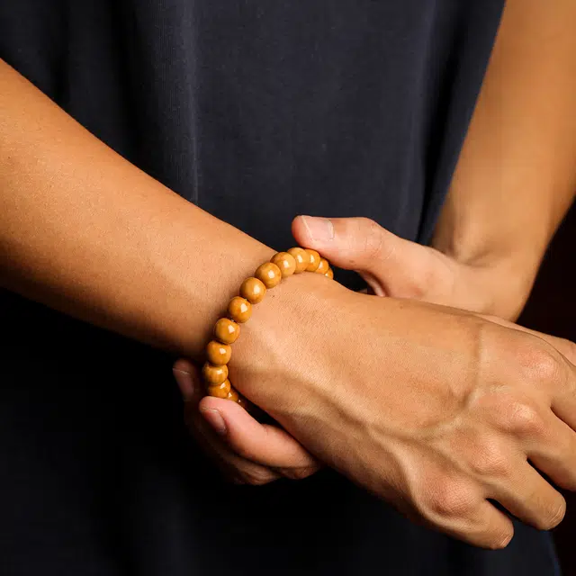 本木 国潮新中式 桶珠路路通 不怕水汗文玩盘玩 猴头核桃 手串 男女同款情侣款