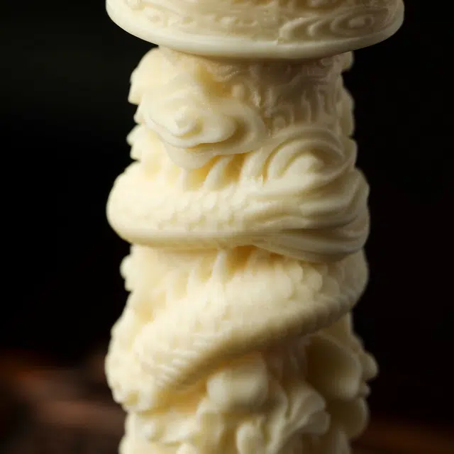 本木 国风国潮新中式 祥龙盘龙柱生肖龙 轻奢高级感 车载车挂 象牙果 文玩手把件 男女同款情侣款