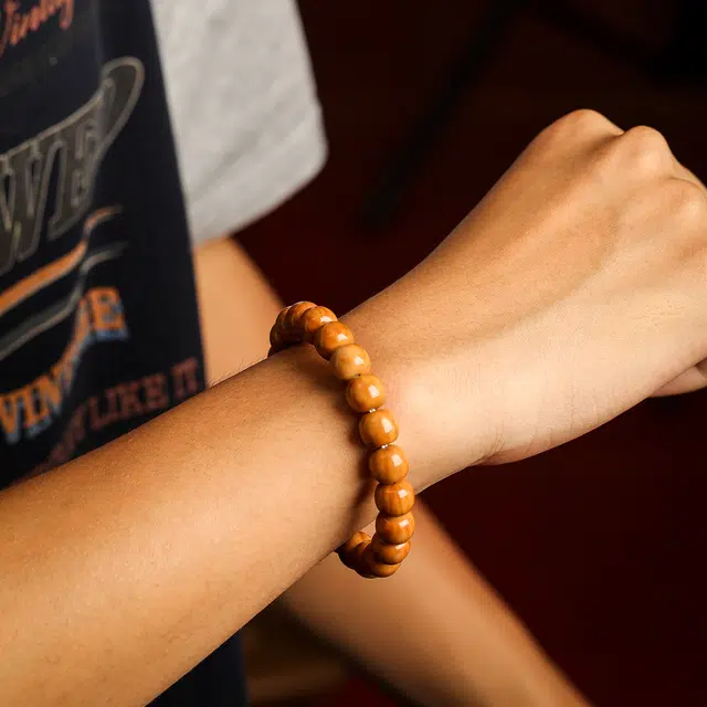 本木 国潮新中式 桶珠路路通 不怕水汗文玩盘玩 猴头核桃 手串 男女同款情侣款