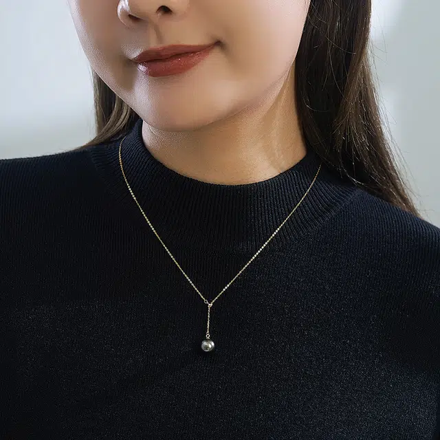 奢珠月镜 小众高级单颗 海水珍珠  吊坠
