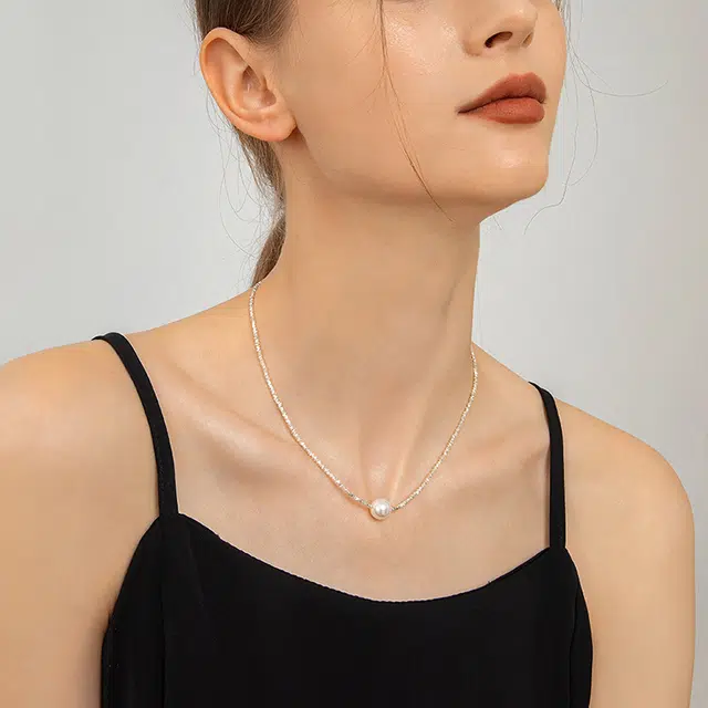 奢珠 碎银几两时尚 淡水珍珠 项链 女款