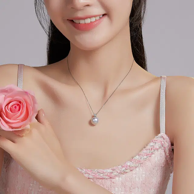 奢珠 澳白 小众设计 海水珍珠 吊坠 女款
