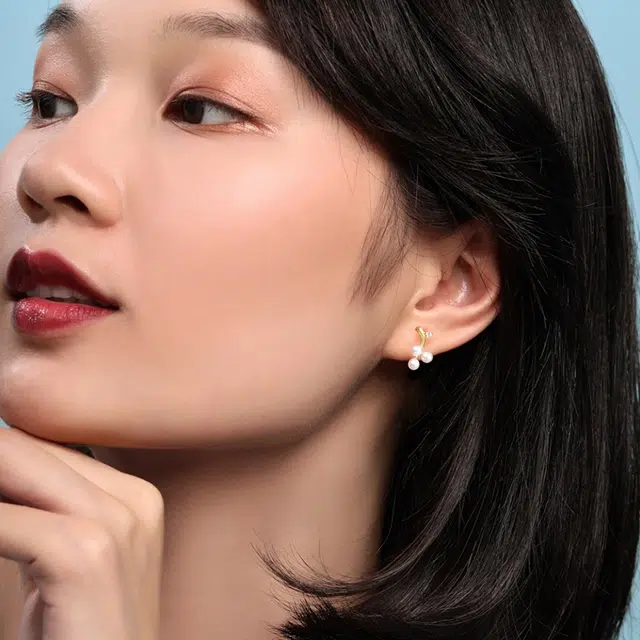奢珠 轻奢小众设计高级感 淡水珍珠 耳钉 女款
