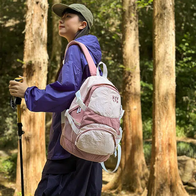 笛贝嘉 轻便拼色时尚通勤百搭 尼龙 双肩包 男女同款情侣款 多色