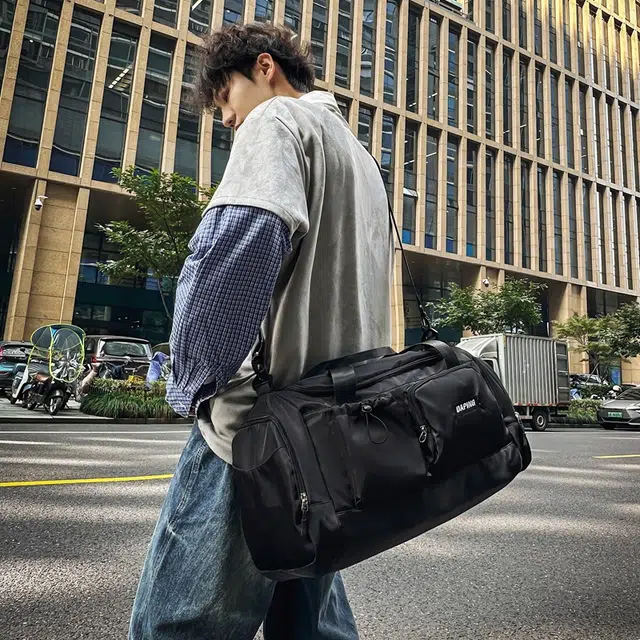 笛贝嘉 港风潮酷休闲 尼龙 手提包 常规 男女同款情侣款 多色