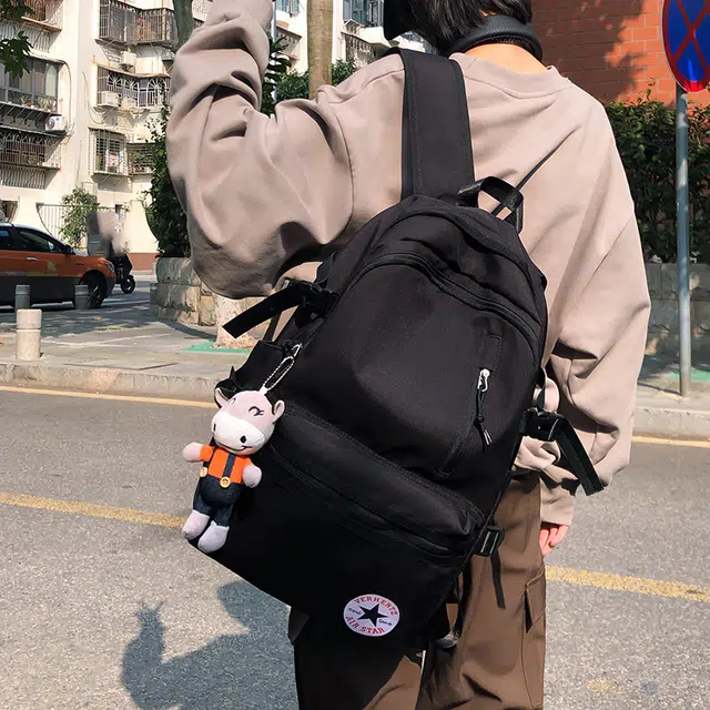笛贝嘉 大容量时尚潮流百搭 尼龙 双肩包 常规 男女同款情侣款 多色