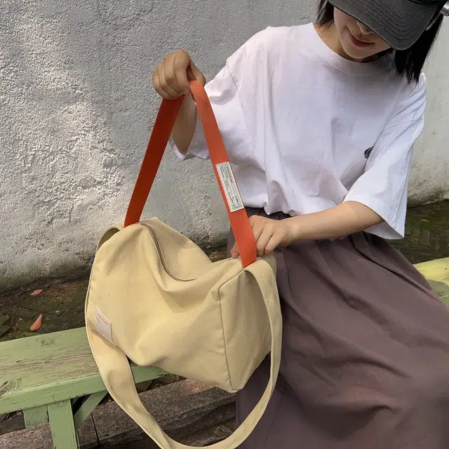 笛贝嘉 休闲运动百搭 帆布 帆布包单肩斜挎包