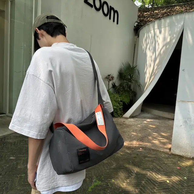 笛贝嘉 休闲运动百搭 帆布 帆布包单肩斜挎包