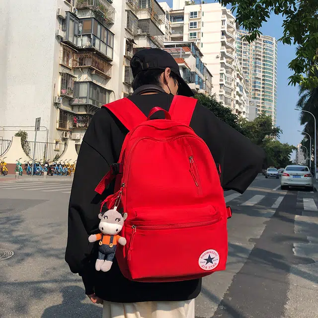 笛贝嘉 大容量时尚潮流百搭 尼龙 双肩包 常规 男女同款情侣款 多色
