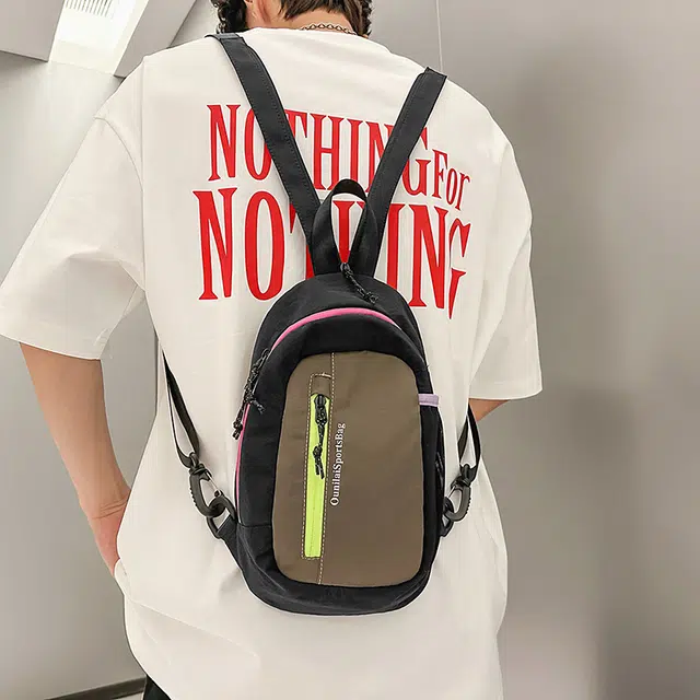 笛贝嘉 运动户外徒步登山多用 尼龙 胸包 常规 男女同款情侣款 多色