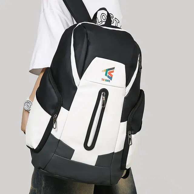 笛贝嘉 潮酷大容量休闲旅行背包上课书包 皮膜 双肩包 常规 男女同款情侣款 多色