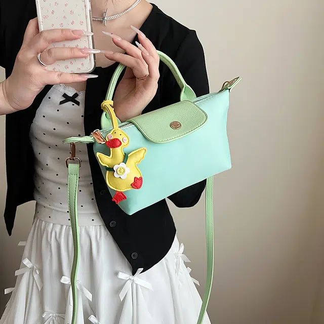 笛贝嘉 小清新手拎高级感多巴胺斜挎简约休闲百搭 布 手提包 女款 多色
