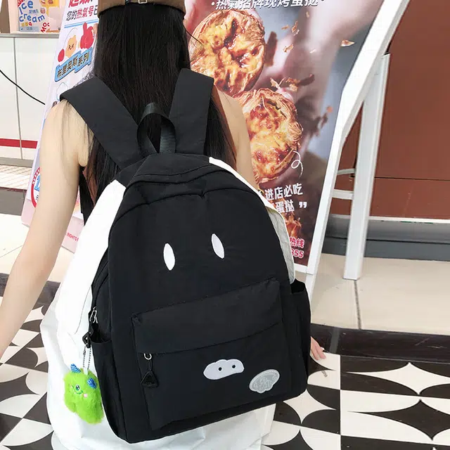 笛贝嘉 可爱简约时尚潮流 尼龙 双肩包 常规 女款 多色