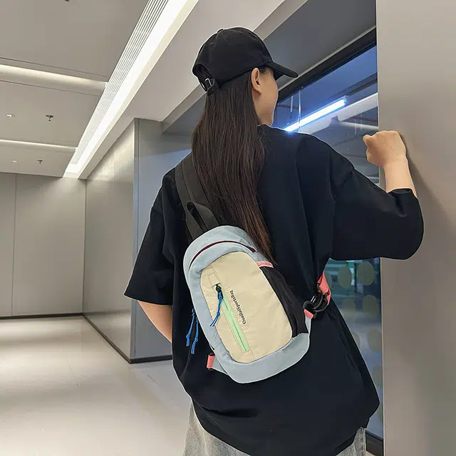 笛贝嘉 运动户外徒步登山多用 尼龙 胸包 常规 男女同款情侣款 多色