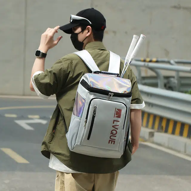 笛贝嘉 休闲运动健身字母背包羽毛球包轻便百搭旅行 牛津布 双肩包 常规 男女同款情侣款 多色