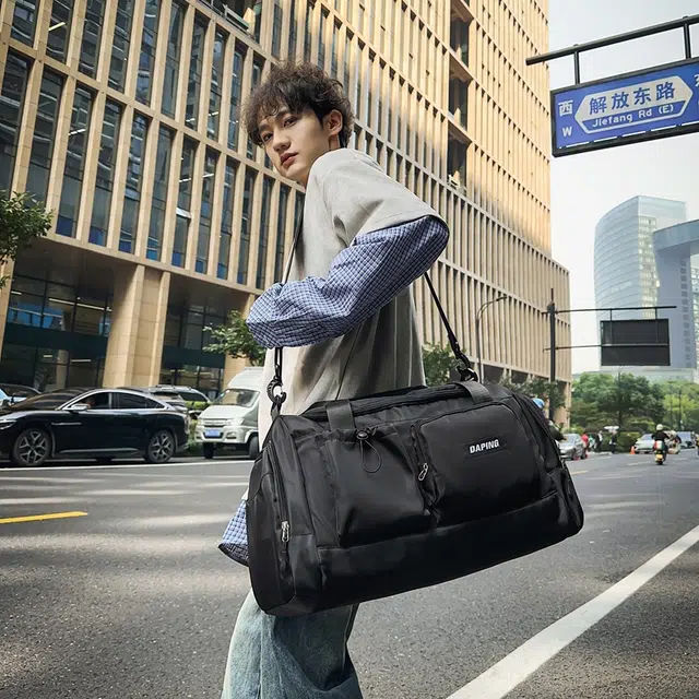 笛贝嘉 港风潮酷休闲 尼龙 手提包 常规 男女同款情侣款 多色