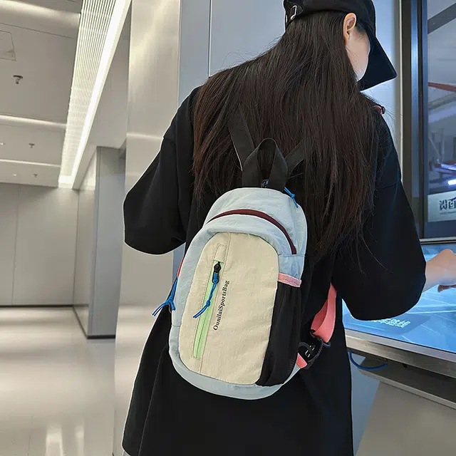 笛贝嘉 运动户外徒步登山多用 尼龙 胸包 常规 男女同款情侣款 多色