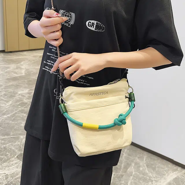 笛贝嘉 旅行轻便运动冲浪绳百搭 尼龙 单肩斜挎手提包 常规 男女同款情侣款 多色
