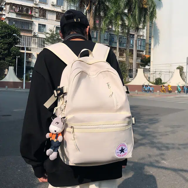 笛贝嘉 大容量时尚潮流百搭 尼龙 双肩包 常规 男女同款情侣款 多色