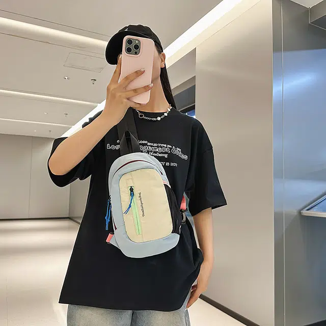 笛贝嘉 运动户外徒步登山多用 尼龙 胸包 常规 男女同款情侣款 多色