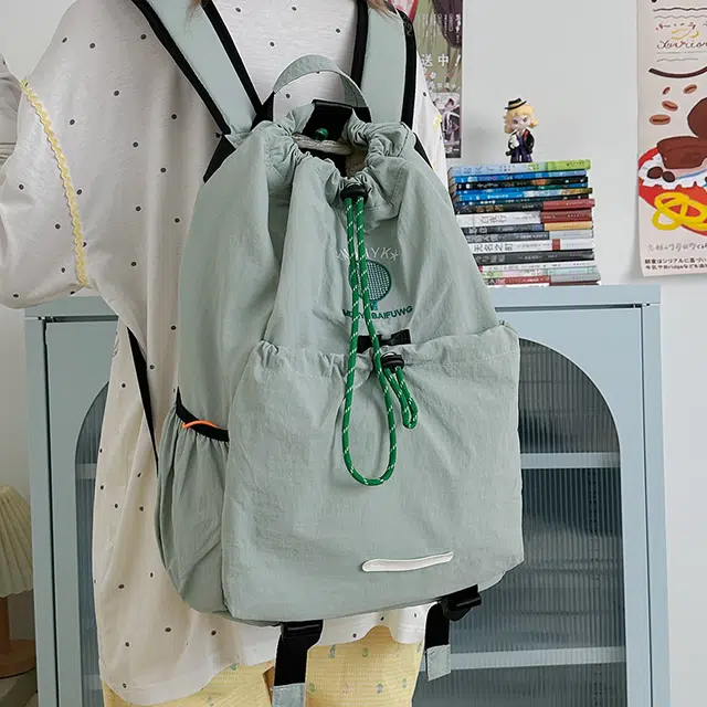 笛贝嘉 小众设计简约时尚轻便 尼龙 双肩包 男女同款情侣款 多色