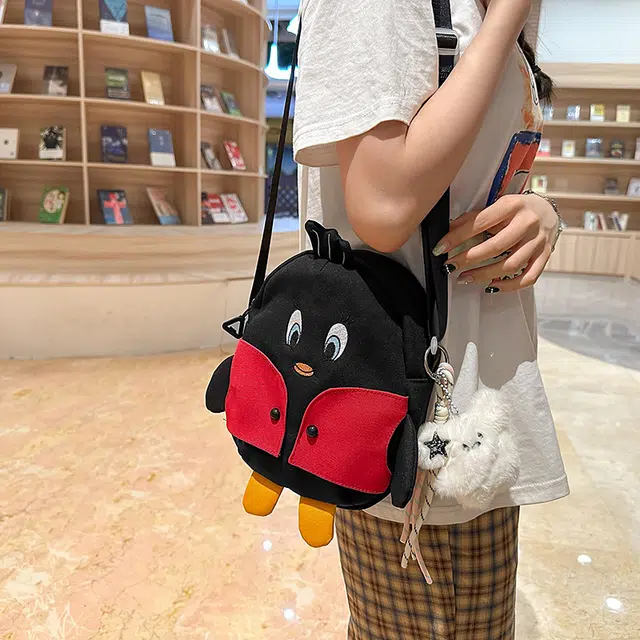 笛贝嘉 小众可爱卡通高颜值时尚百搭 牛津布 单肩包 女款 多色
