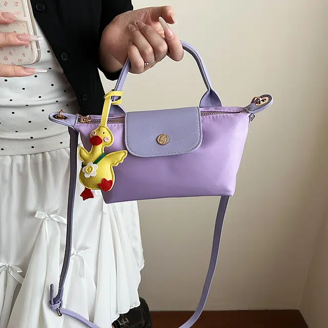 笛贝嘉 小清新手拎高级感多巴胺斜挎简约休闲百搭 布 手提包 女款 多色