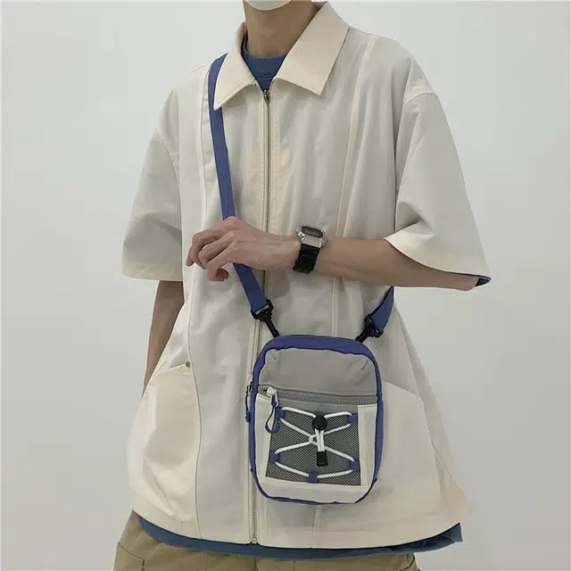 笛贝嘉 休闲时尚健身运动通勤小方包 帆布 帆布包单肩斜挎包手机包 常规 男女同款情侣款 多色