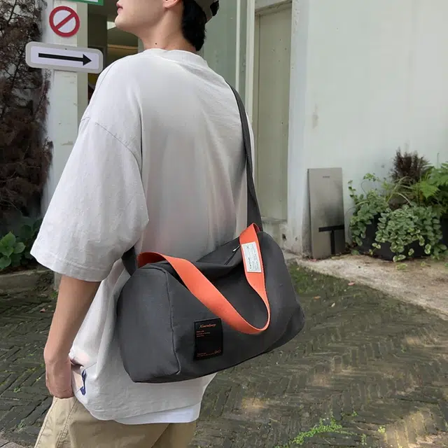 笛贝嘉 休闲运动百搭 帆布 帆布包单肩斜挎包