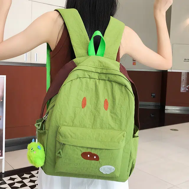 笛贝嘉 可爱简约时尚潮流 尼龙 双肩包 常规 女款 多色