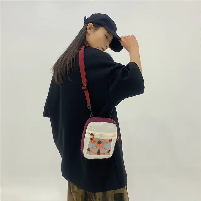 笛贝嘉 休闲时尚健身运动通勤小方包 帆布 帆布包单肩斜挎包手机包 常规 男女同款情侣款 多色