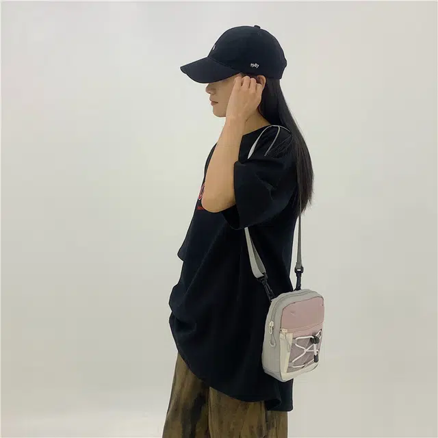 笛贝嘉 休闲时尚健身运动通勤小方包 帆布 帆布包单肩斜挎包手机包 常规 男女同款情侣款 多色