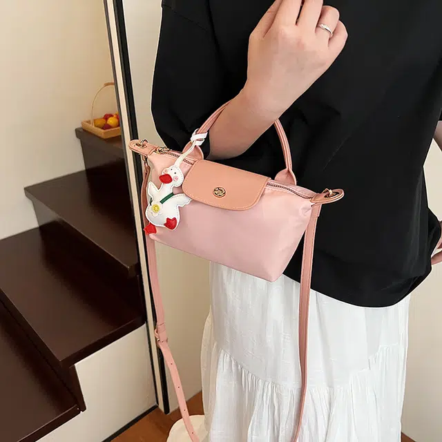 笛贝嘉 小清新手拎高级感多巴胺斜挎简约休闲百搭 布 手提包 女款 多色
