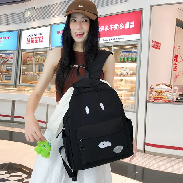 笛贝嘉 可爱简约时尚潮流 尼龙 双肩包 常规 女款 多色