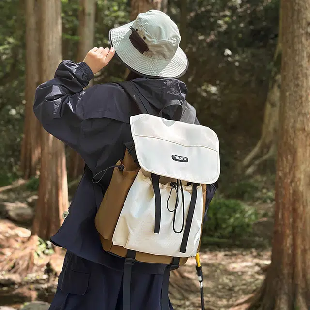 笛贝嘉 潮牌旅行电脑背包学生通勤 尼龙 双肩包 男女同款情侣款 多色