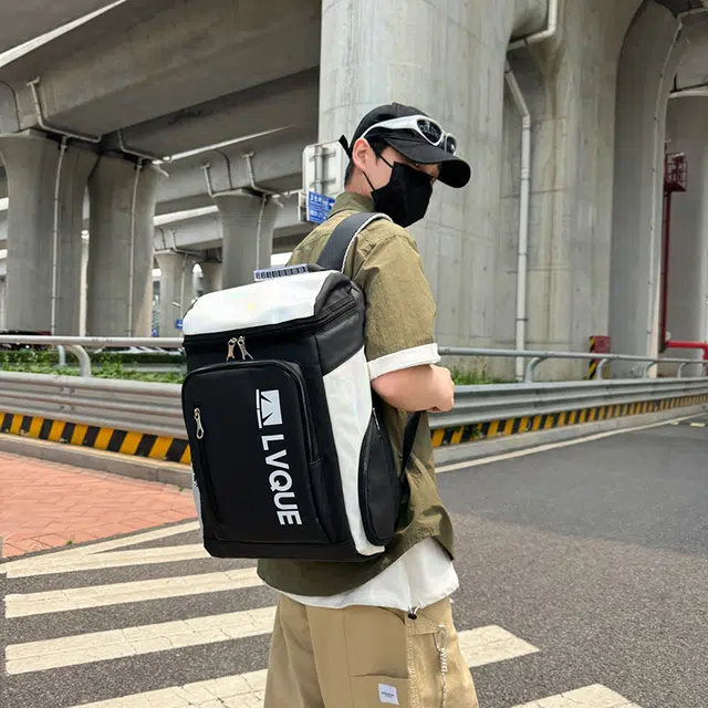 笛贝嘉 休闲运动健身字母背包羽毛球包轻便百搭旅行 牛津布 双肩包 常规 男女同款情侣款 多色