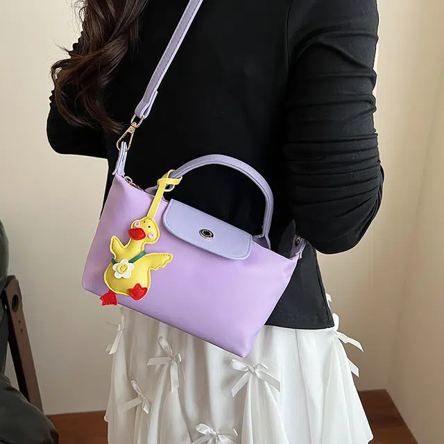 笛贝嘉 小清新手拎高级感多巴胺斜挎简约休闲百搭 布 手提包 女款 多色
