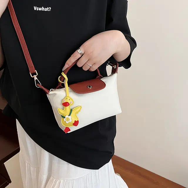 笛贝嘉 小清新手拎高级感多巴胺斜挎简约休闲百搭 布 手提包 女款 多色