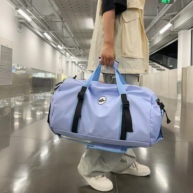 笛贝嘉 大容量潮牌休闲运动旅行背包港风轻便防水手提包 尼龙布 斜挎包 常规 男女同款情侣款 多色