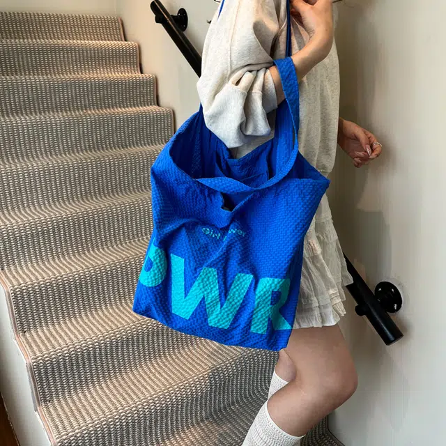 笛贝嘉 抽绳日系通勤百搭字母 尼龙 托特包单肩包 常规 女款 多色
