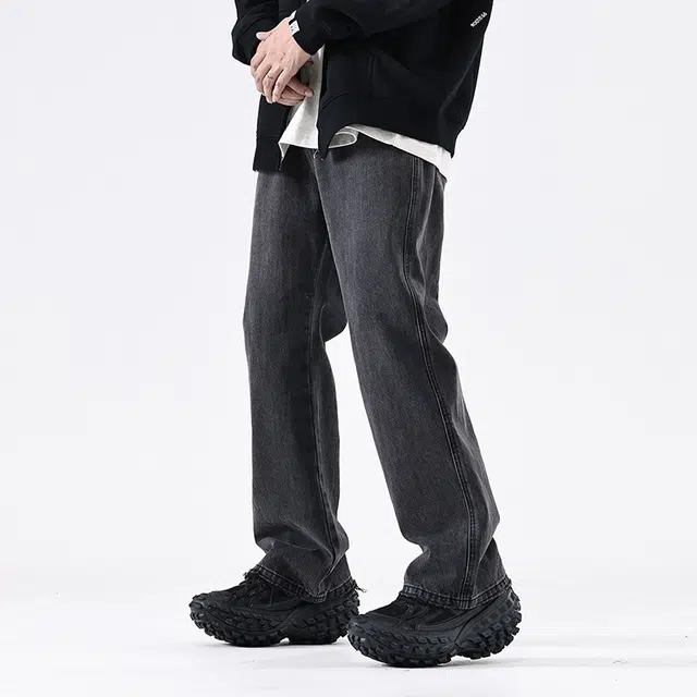 ROUTE 66 Vintage Straight Jeans Black