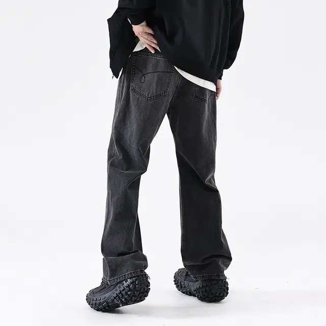 ROUTE 66 Vintage Straight Jeans Black