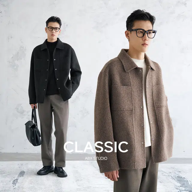 A.B.X Wool Double-Faced Jacket