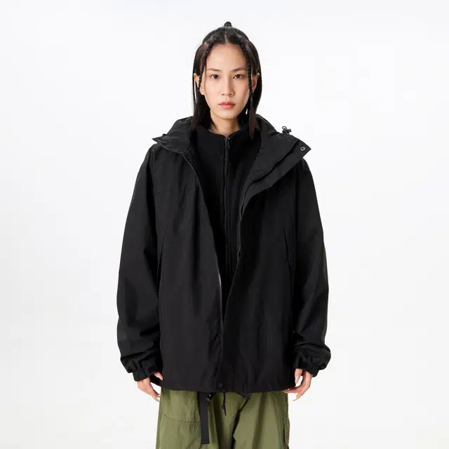 雅鹿  三合一日常通勤休闲百搭宽松连帽  防水防风保暖冲锋衣 男女同款
