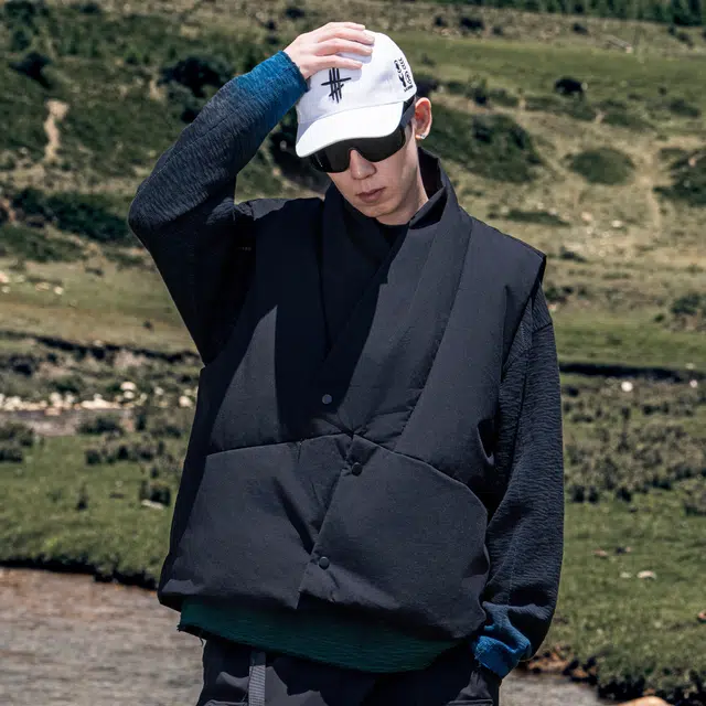 三防秋冬情侣白鸭绒保暖坎肩马夹外套  羽绒马甲